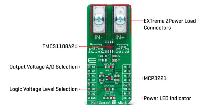 Mikroe Hall Current 11 Click